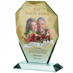 Prezent na Jubileusz Małżeństwa z personalizacją Szklana Sta